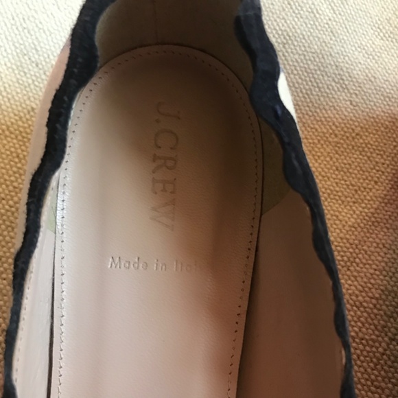 🎊🥂HP🥂🎊 J. Crew Heels 11 Tartan Plaid Scalloped Festive Holiday F8495 Italy - Picture 6 of 8